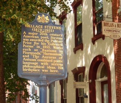 Wallace Stevens Marker image. Click for full size.