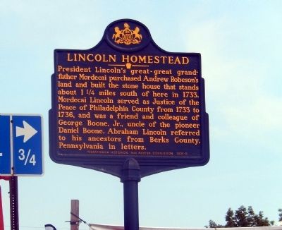 Lincoln Homestead Marker image. Click for full size.