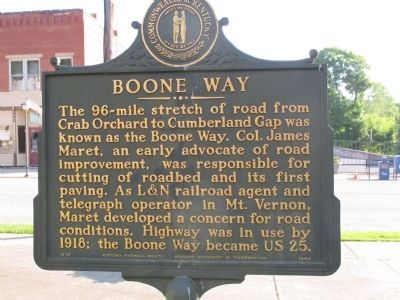 Boone Way Marker image. Click for full size.