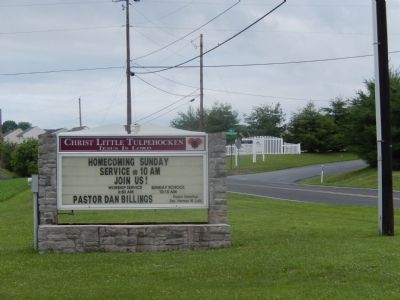 Christ Little Tulpehocken Church-Sign at the entrance image. Click for full size.