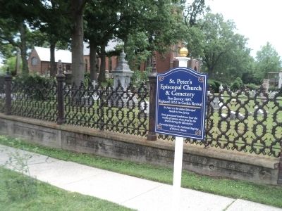 St. Peters Episcopal Church & Cemetery Marker image. Click for full size.