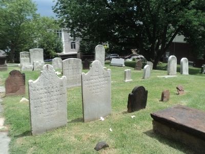 Tombstones in St. Peters Cemetery image. Click for full size.