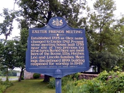 Exeter Friends Meeting Marker image. Click for full size.