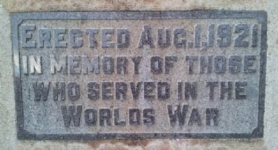 Veterans Memorial Marker. Click for full size. Veterans Memorial Marker image. Click for full size.