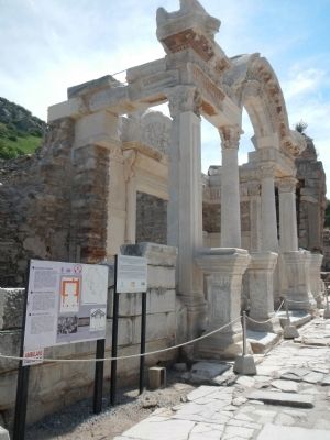 The Temple of Hadrian Marker. Click for full size. The Temple of Hadrian Marker image. Click for full size.