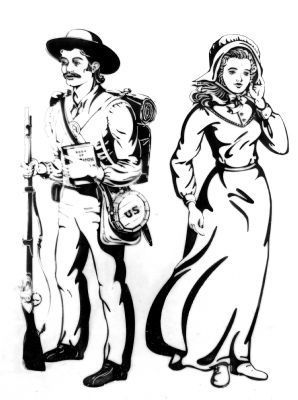 Albert Dunham and Lydia Hunter. Click for full size. Albert Dunham and Lydia Hunter image. Click for full size.