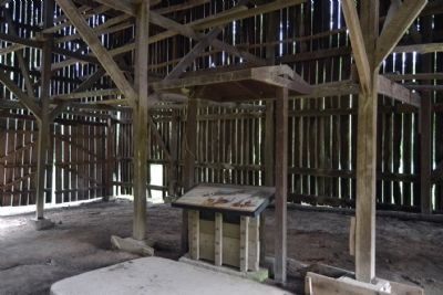Marker is Located Inside Tobacco Barn image. Click for full size.