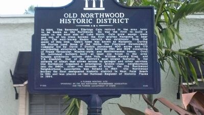 Old Northwood Historic District Marker image. Click for full size.