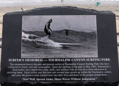 Surfer's Memorial Marker image. Click for full size.