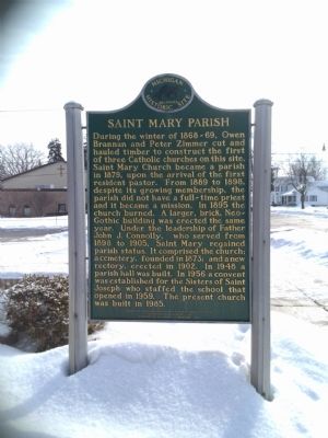 Saint Mary Parish Marker - side 2 image. Click for full size.