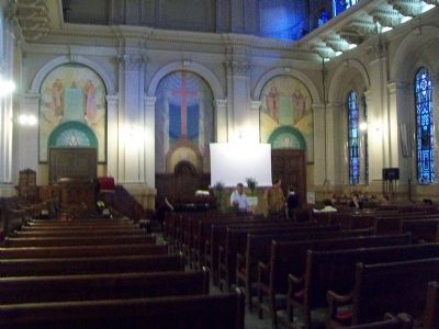 Evangelical Methodist Church Sanctuary. Click for full size. Evangelical Methodist Church Sanctuary image. Click for full size.
