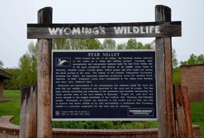 Wyoming's Wildlife Marker image. Click for full size.