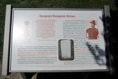Sergeant Benjamin Brown Marker image. Click for full size.
