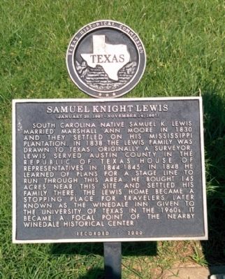 Samuel Knight Lewis Marker image. Click for full size.