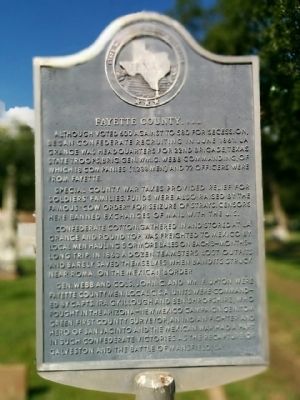 Fayette County, C.S.A Marker image. Click for full size.
