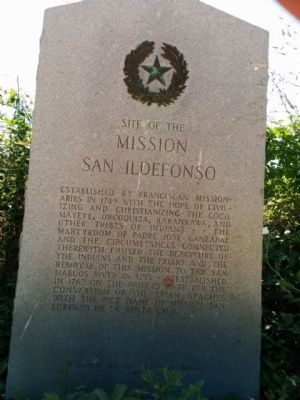 Site of Mission San Ildefonso Marker image. Click for full size.