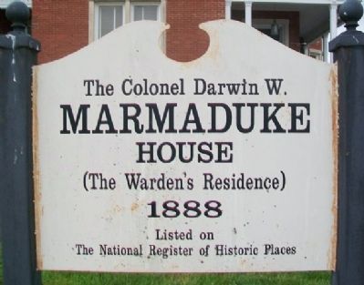 Missouri State Penitentiary Warden's House Marker image. Click for full size.