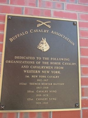 Buffalo Cavalry Association Memorial image. Click for full size.
