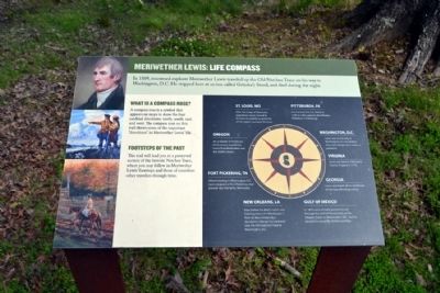 Meriwether Lewis: Life Compass Marker image. Click for full size.