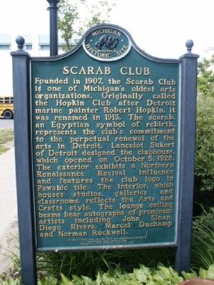 Scarab Club Marker image. Click for full size.