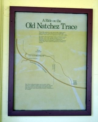 A Ride on the Old Natchez Trace Marker image. Click for full size.