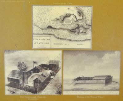 Natchez in the 1790's, Fort Nashborough (Nashville), and Flatboat of the Western Waters. Click for full size. Natchez in the 1790's, Fort Nashborough (Nashville), and Flatboat of the Western Waters image. Click for full size.