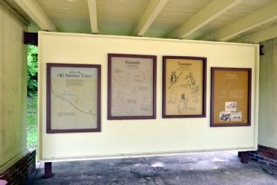 The Old Natchez Trace Markers Exhibit image. Click for full size.