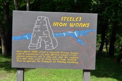 Steele's Iron Works Marker image. Click for full size.