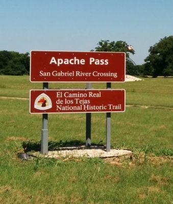 Additional sign at entrance to Apache Pass County Park image. Click for full size.