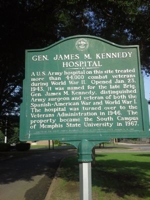 Gen. James M. Kennedy Hospital Marker image. Click for full size.