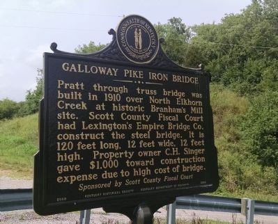 Galloway Pike Iron Bridge Marker image. Click for full size.