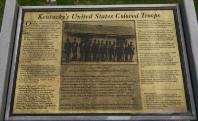 Kentucky's United States Colored Troops Marker image. Click for full size.