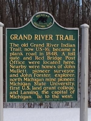 Grand River Trail Marker. Click for full size. Grand River Trail Marker image. Click for full size.