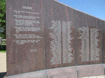 Right Wing "Soldier" Inscription and Names image. Click for full size.