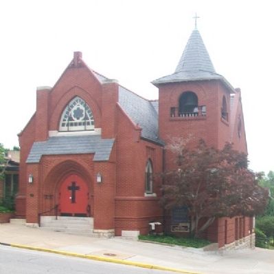 Grace Episcopal Church and Marker. Click for full size. Grace Episcopal Church and Marker image. Click for full size.