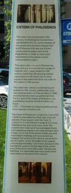 Cistern of Philoxenos Marker image. Click for full size.