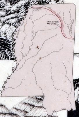 Possible Route of De Soto Expedition Through Mississippi image. Click for full size.