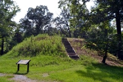 Marker at Base of Owl Creek Mound I. Click for full size. Marker at Base of Owl Creek Mound I image. Click for full size.