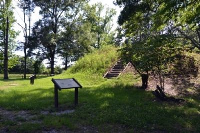 Marker at Base of Owl Creek Mound I. Click for full size. Marker at Base of Owl Creek Mound I image. Click for full size.