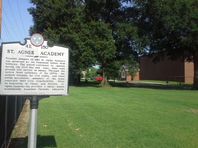 St. Agnes Academy Marker image. Click for full size.