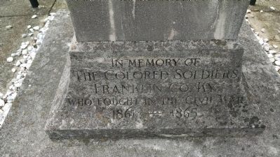 Close Up of Inscription on North Face Base image. Click for full size.