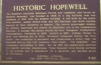 Historic Hopewell Marker. Click for full size. Historic Hopewell Marker image. Click for full size.