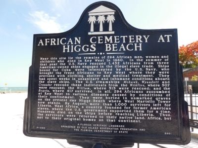 African Cemetery at Higgs Beach Marker image. Click for full size.