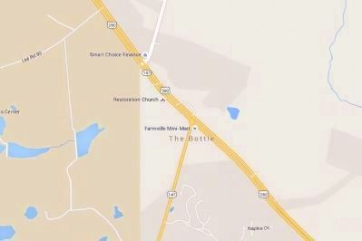 Google map indicating area is known as "The Bottle". image. Click for full size.