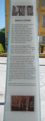 Basilica Cistern Marker image. Click for full size.