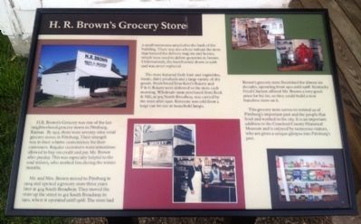 H. R. Brown's Grocery Store Marker image. Click for full size.