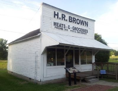 H. R. Brown's Grocery Store and Marker image. Click for full size.