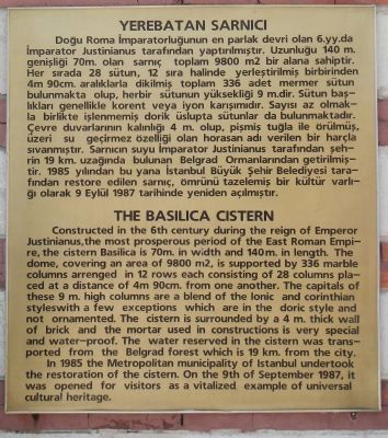 The Basilica Cistern Marker image. Click for full size.