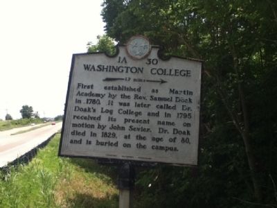 Washington College Marker image. Click for full size.
