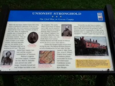 Unionist Stronghold Marker image. Click for full size.